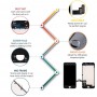 5pcs שחור + 5 מסך LCD PCS לבן Digitizer מלא עצרת עבור 7 iPhone (5 שחור + 5 לבן)