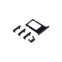 כרטיס מגש + Volume Control מפתח + כפתור הפעלה + מתג השתקה ויברטור מפתח עבור 7 iPhone (שחור)