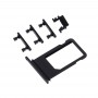 כרטיס מגש + Volume Control מפתח + כפתור הפעלה + מתג השתקה ויברטור מפתח עבור iPhone 7 פלוס (שחור)