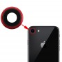 Bezel מצלמה חזרה עם עדשת כיסוי עבור 8 iPhone (אדום)