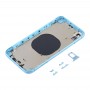 חזרה שיכון כיסוי עם מצלמת עדשה ו SIM Card מגש ו סייד מפתחות עבור XR iPhone (הכחולה)