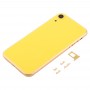 חזרה שיכון כיסוי עם מצלמת עדשה ו SIM Card מגש ו סייד מפתחות עבור XR iPhone (צהובה)