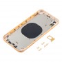 חזרה שיכון כיסוי עם מצלמת עדשה ו SIM Card מגש ו סייד מפתחות עבור XR iPhone (צהובה)