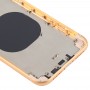 חזרה שיכון כיסוי עם מצלמת עדשה ו SIM Card מגש ו סייד מפתחות עבור XR iPhone (צהובה)