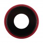 Bezel מצלמה חזרה עם עדשת כיסוי עבור XR iPhone (אדום)