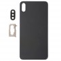 חזרה סוללה כיסוי עם חזרה מצלמה Bezel ו עדשה ו דבק iPhone XS מקס (שחור)