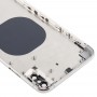כריכה אחורית עם מצלמה עדשה ו SIM Card מגש ו סייד מפתחות עבור iPhone XS מקס (לבן)