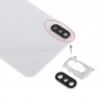 חזרה סוללה כיסוי עם חזרה מצלמה Bezel ו עדשה ו דבק iPhone XS (לבן)