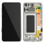 מסך LCD ו Digitizer מלא עצרת עם מסגרת עבור גלקסי S10e (כסף)