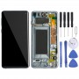 מסך LCD ו Digitizer מלא עצרת עם מסגרת עבור גלקסי S10 (הכחול)