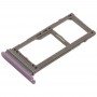 SIM Card מגש + מיקרו SD כרטיס מגש עבור Note9 גלקסי (סגול)