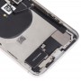 העצרת הכריכה האחורית סוללה (עם סייד מפתחות ו Loud רמקול ו Motor ו מצלמה עדשה ו כרטיס מגש ו Power Button + Volume Button + טעינה נמל + אות Flex Cable ו Wireless טעינה מודול) עבור iPhone XS מקס (לבן)