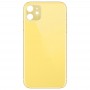 זכוכית סוללת כריכה אחורית עבור 11 iPhone (צהובה)