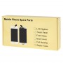 חלבי זכוכית שקופה סוללת כריכה אחורית עבור 11 iPhone (שקופה)