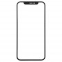 מסך קדמי עדשת זכוכית החיצונית לאייפון 11 Pro (שחור)