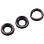 3 PCS Bezel מצלמה חזרה עם עדשה כיסוי לאייפון 11 Pro - 11 מקס פרו