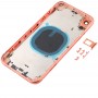 חזרה השיכון כיסוי עם מראה חיקוי של I11 עבור XR iPhone (עם כרטיס SIM מגש ו מפתחות Side) (אלמוג)