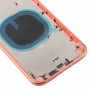 חזרה השיכון כיסוי עם מראה חיקוי של I11 עבור XR iPhone (עם כרטיס SIM מגש ו מפתחות Side) (אלמוג)