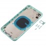 חזרה השיכון כיסוי עם מראה חיקוי של I11 עבור XR iPhone (עם כרטיס SIM מגש ו מפתחות Side) (גרין)