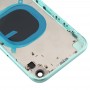 חזרה השיכון כיסוי עם מראה חיקוי של I11 עבור XR iPhone (עם כרטיס SIM מגש ו מפתחות Side) (גרין)