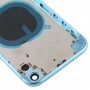 חזרה השיכון כיסוי עם מראה חיקוי של I11 עבור XR iPhone (עם כרטיס SIM מגש ו מפתחות Side) (כחול)