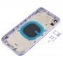 חזרה השיכון כיסוי עם מראה חיקוי של I11 עבור XR iPhone (עם כרטיס SIM מגש ו מפתחות Side) (סגול)
