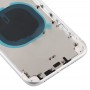 חזרה השיכון כיסוי עם מראה חיקוי של I11 עבור XR iPhone (עם כרטיס SIM מגש ו מפתחות Side) (לבן)
