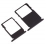 SIM Card מגש + מיקרו SD כרטיס מגש עבור נוקיה 3 TA-1020 TA-1028 TA-1032 TA-1038 (שחור)