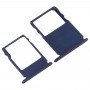 SIM Card מגש + מיקרו SD כרטיס מגש עבור נוקיה 3 TA-1020 TA-1028 TA-1032 TA-1038 (כחול)