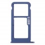 SIM Card מגש + כרטיס SIM מגש - Micro SD כרטיס מגש עבור נוקיה 7.1 - TA 1100 TA-1096 TA-1095 TA-1085 TA-1097 (כחול)