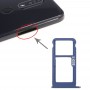 SIM Card מגש + כרטיס SIM מגש - Micro SD כרטיס מגש עבור נוקיה 7.1 - TA 1100 TA-1096 TA-1095 TA-1085 TA-1097 (כחול)