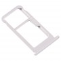 SIM Card מגש + כרטיס SIM מגש - Micro SD כרטיס מגש עבור נוקיה 7.1 - TA 1100 TA-1096 TA-1095 TA-1085 TA-1097 (כסף)