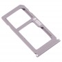 SIM Card מגש + כרטיס SIM מגש - Micro SD כרטיס מגש עבור נוקיה 8 - N8 TA-1012 TA-1004 TA-1052 (כסף)