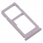 SIM Card מגש + כרטיס SIM מגש - Micro SD כרטיס מגש עבור נוקיה 8 - N8 TA-1012 TA-1004 TA-1052 (כסף)