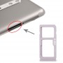 SIM Card מגש + כרטיס SIM מגש - Micro SD כרטיס מגש עבור נוקיה 8 - N8 TA-1012 TA-1004 TA-1052 (כסף)