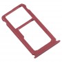 SIM Card מגש + כרטיס SIM מגש - Micro SD כרטיס מגש עבור נוקיה 7 פלוס TA-1062 (אדום ארגמני)