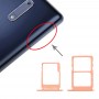 SIM Card מגש + כרטיס SIM מגש + מיקרו SD כרטיס מגש עבור נוקיה 5 - N5 TA-1024 TA-1027 TA-1044 TA-1053 (אורנג )