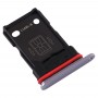 SIM Card מגש + כרטיס SIM מגש עבור OnePlus 7T (כסף)