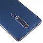 חזרה סוללת כיסוי עם מצלמת עדשה ו סייד מפתחות ו Fingerprint Sensor עבור נוקיה 6.1 - 6 (2018) - 6 (2nd Gen) (כחול)