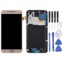 מסך TFT LCD חומר ו Digitizer מלא עצרת עם מסגרת עבור גלקסי J4 J400F - DS (זהב)