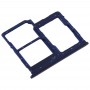 SIM Card מגש + כרטיס SIM מגש + מיקרו SD כרטיס מגש עבור A40 גלקסי (כחול כהה)