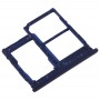 SIM Card מגש + כרטיס SIM מגש + מיקרו SD כרטיס מגש עבור A40 גלקסי (כחול כהה)