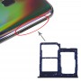 SIM Card מגש + כרטיס SIM מגש + מיקרו SD כרטיס מגש עבור A40 גלקסי (כחול כהה)