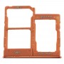 SIM Card מגש + כרטיס SIM מגש + מיקרו SD כרטיס מגש עבור A40 גלקסי (אורנג )