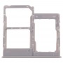 SIM Card מגש + כרטיס SIM מגש + מיקרו SD כרטיס מגש עבור A40 גלקסי (גריי)