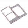 SIM Card מגש + כרטיס SIM מגש + מיקרו SD כרטיס מגש עבור A40 גלקסי (גריי)
