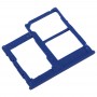 SIM Card מגש + כרטיס SIM מגש + מיקרו SD כרטיס מגש עבור A40 גלקסי (כחול)