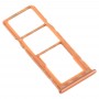 SIM Card מגש + כרטיס SIM מגש + מיקרו SD כרטיס מגש עבור גלקסי A20 A30 A50 (אורנג )