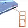 SIM Card מגש + כרטיס SIM מגש + מיקרו SD כרטיס מגש עבור גלקסי A20 A30 A50 (אורנג )