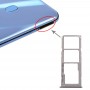 SIM Card מגש + כרטיס SIM מגש + מיקרו SD כרטיס מגש עבור גלקסי A20 A30 A50 (גריי)